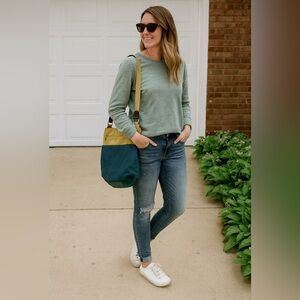 Mosey Nylon‎ Tote All Color-block Bag Recycled Materials Sustainable